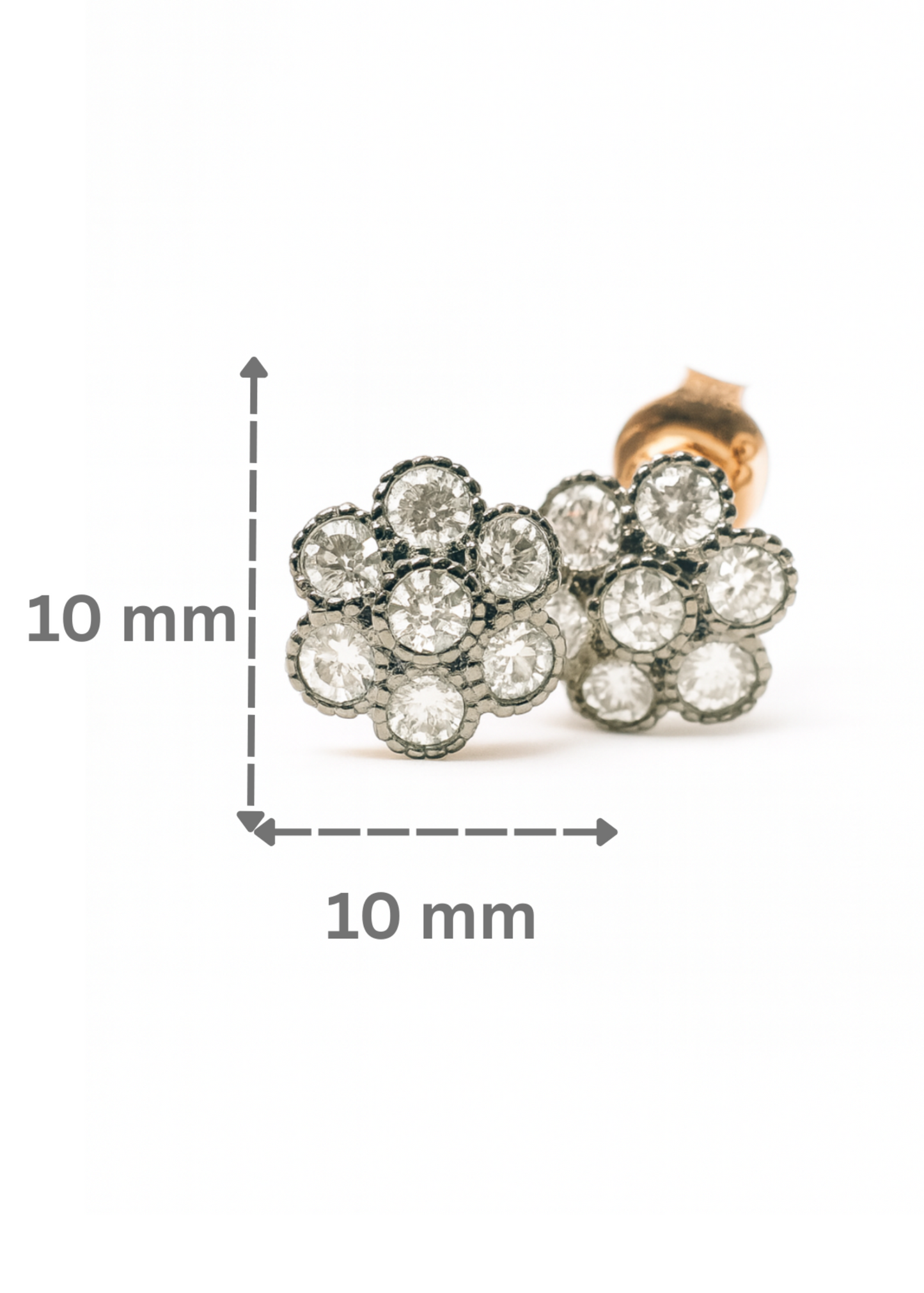 Floral Studs-925 Sterling Silver