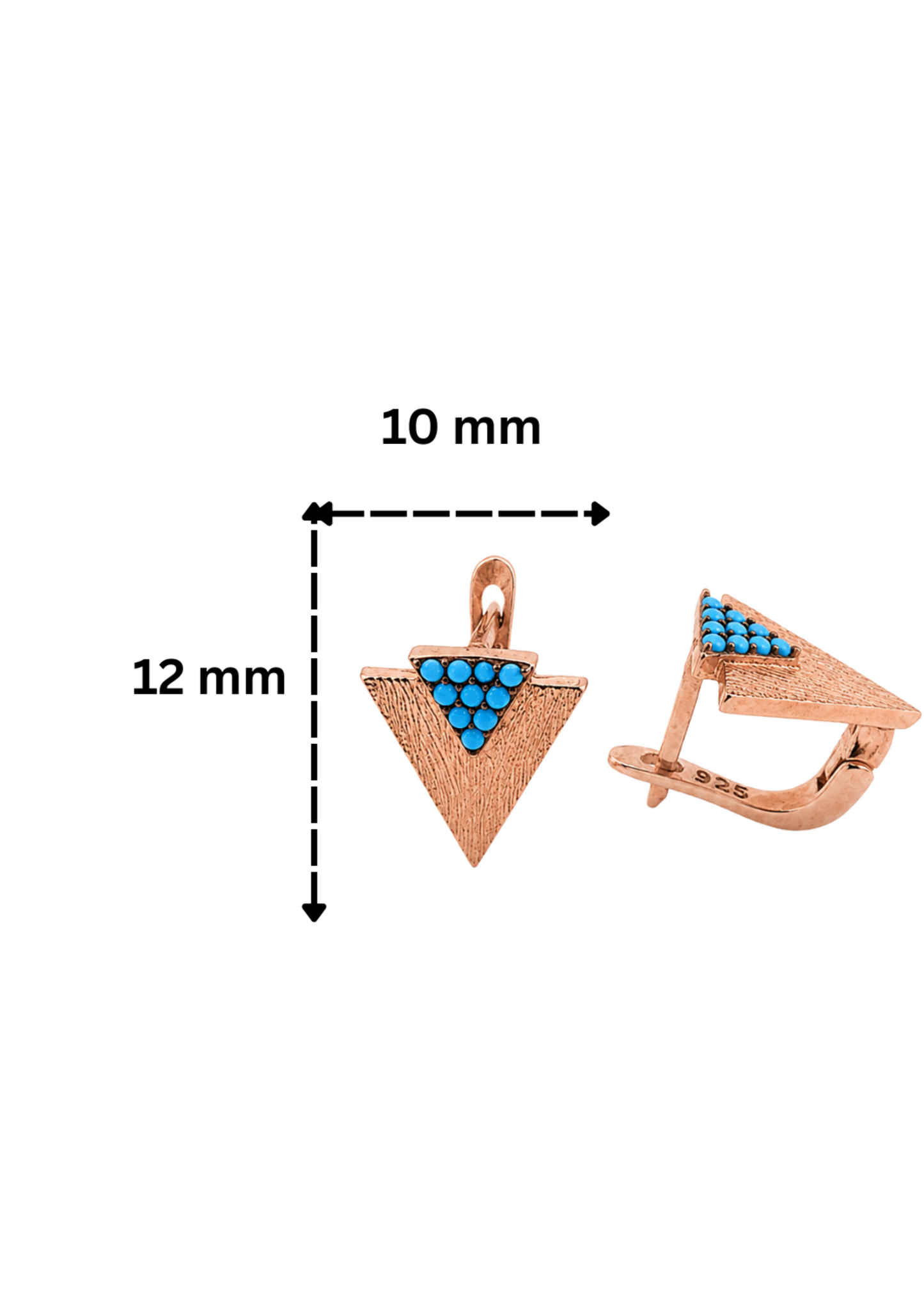 Turquoise Triangle-925 Sterling Silver