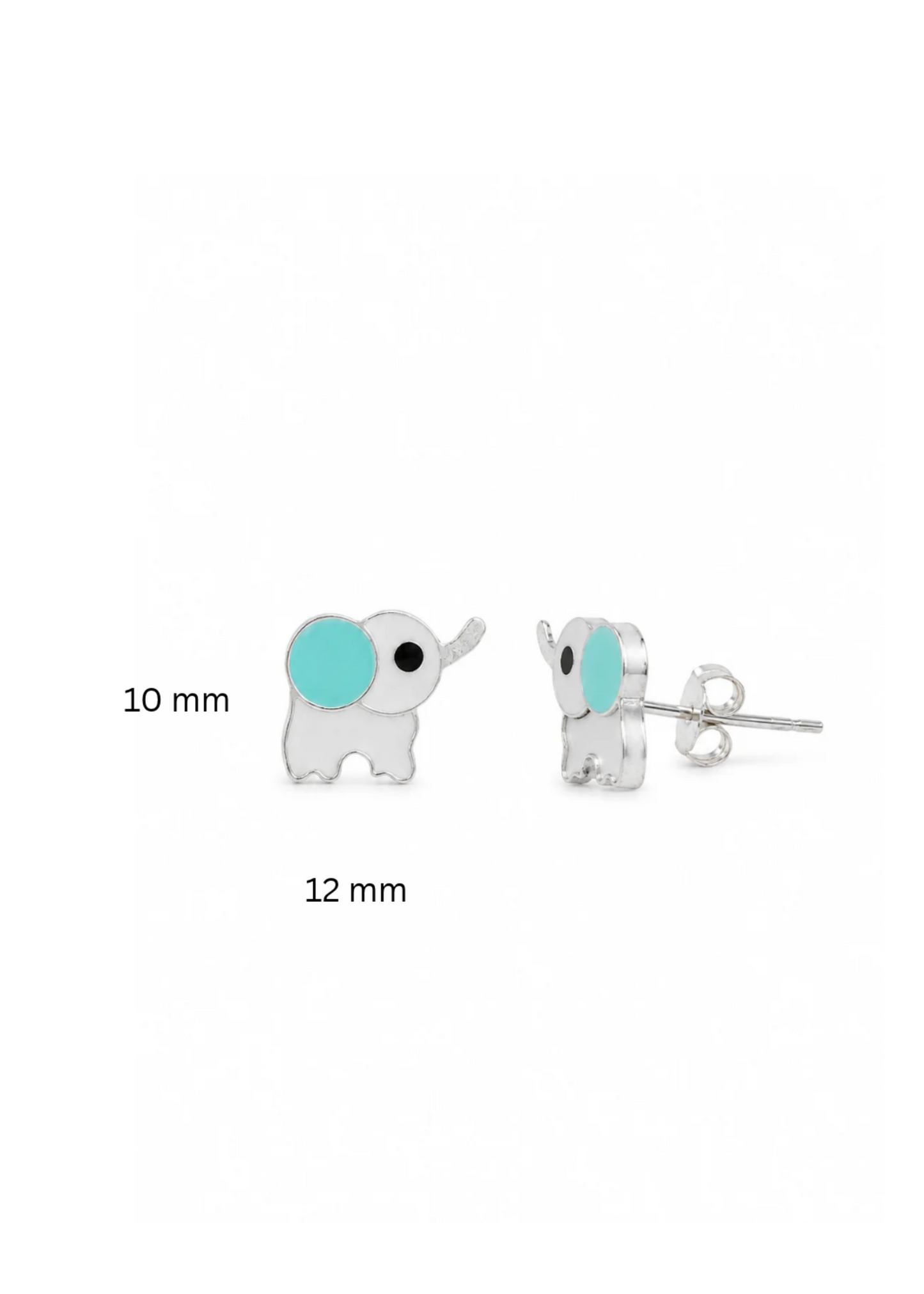 Aqua Elephant-925 Sterling Silver