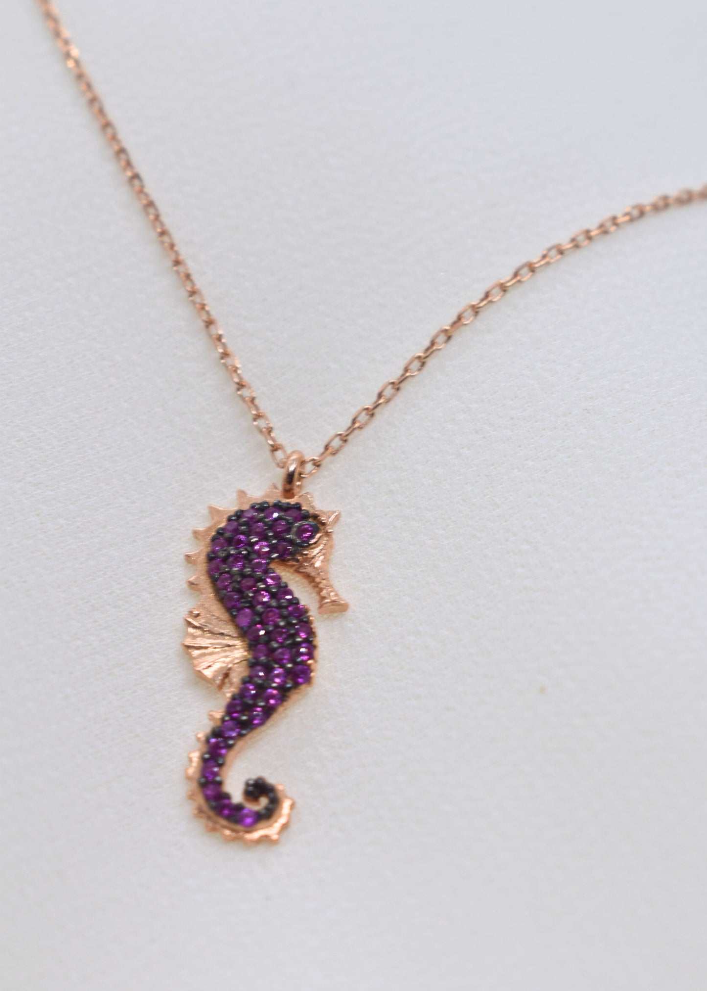 Seahorse Serenity Pendant Necklace -925 sterling silver | Turkish Elegance