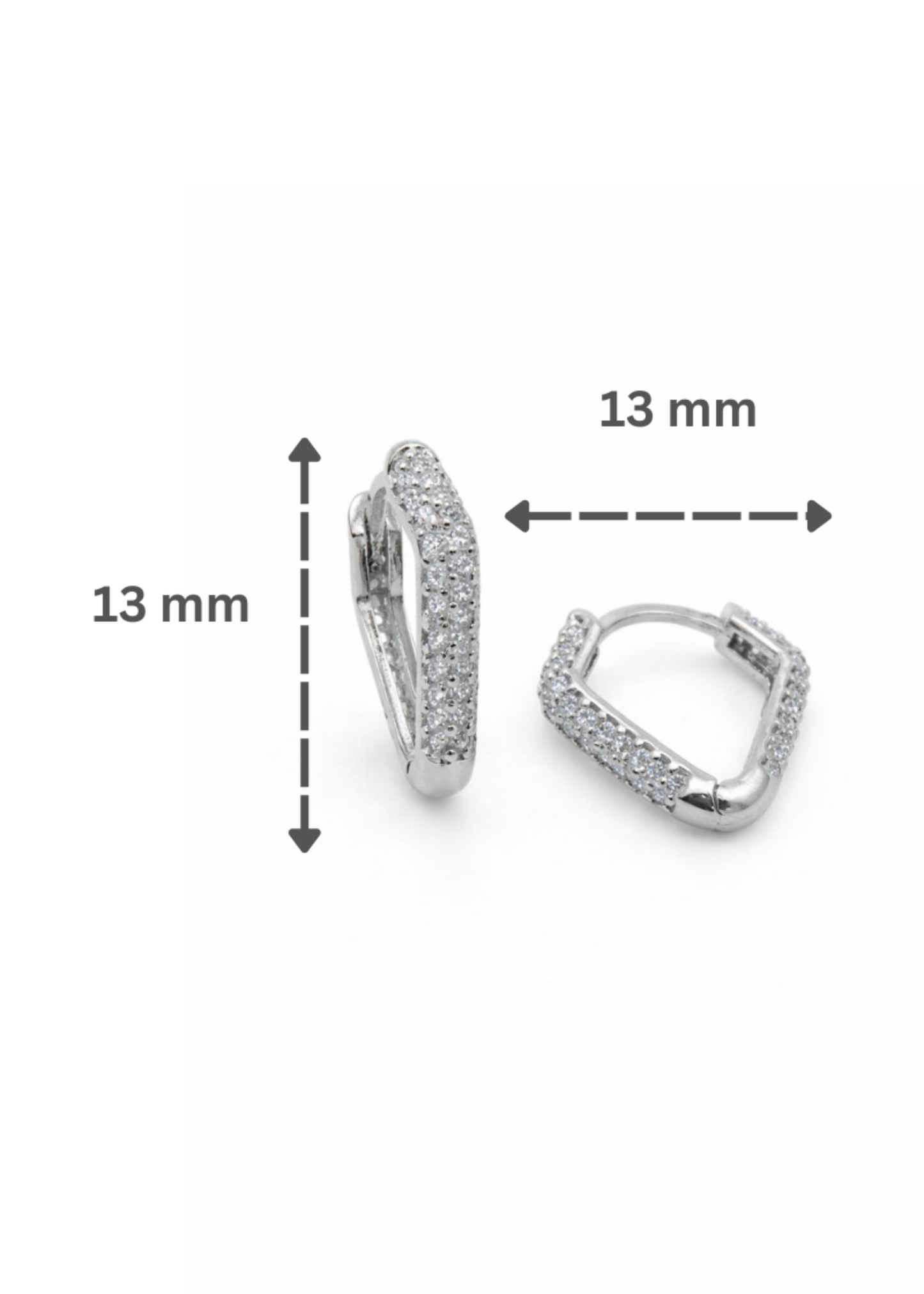 Pavé Classic Hoop-925 Sterling Silver