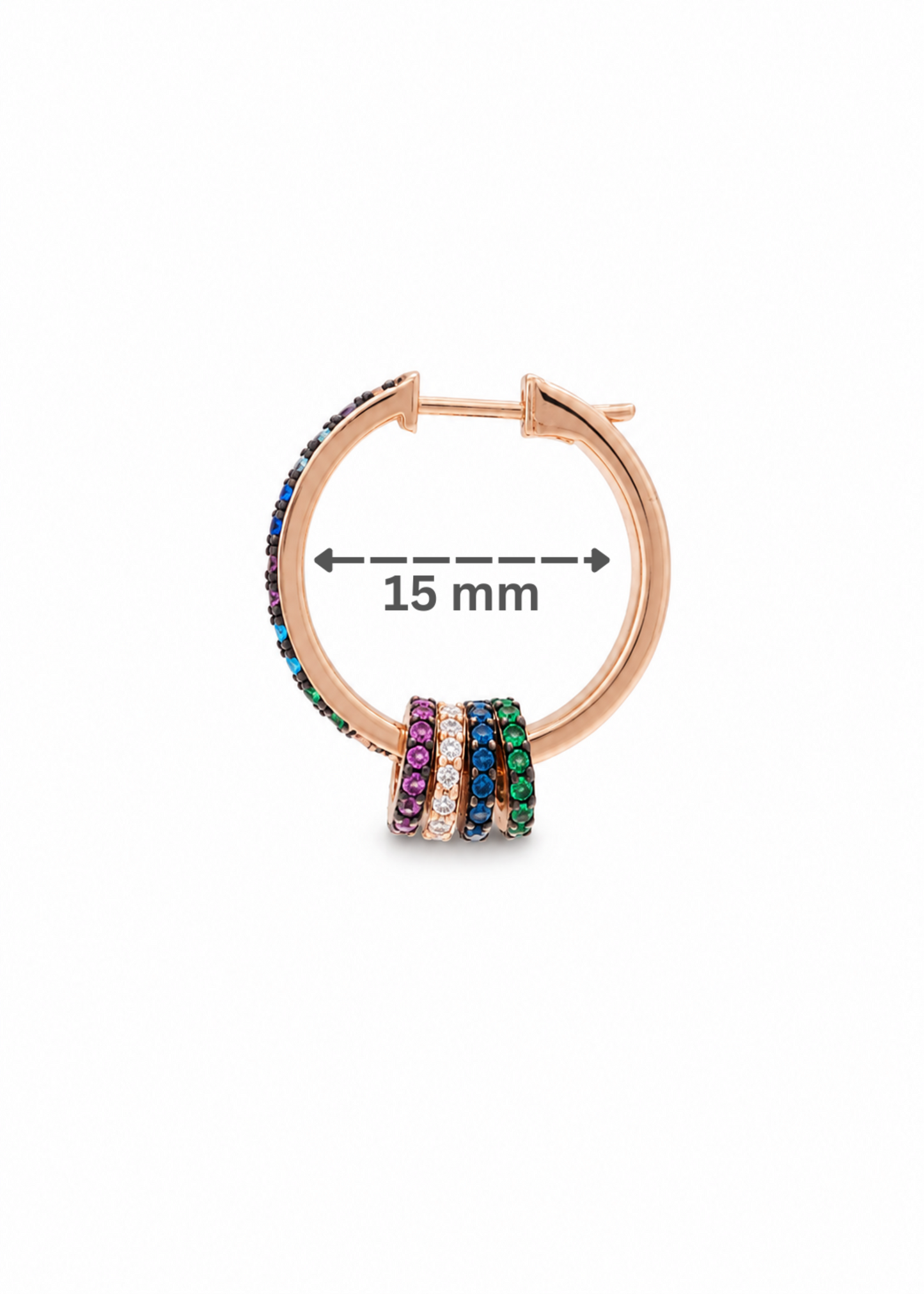 Rainbow Halo-925 Sterling Silver