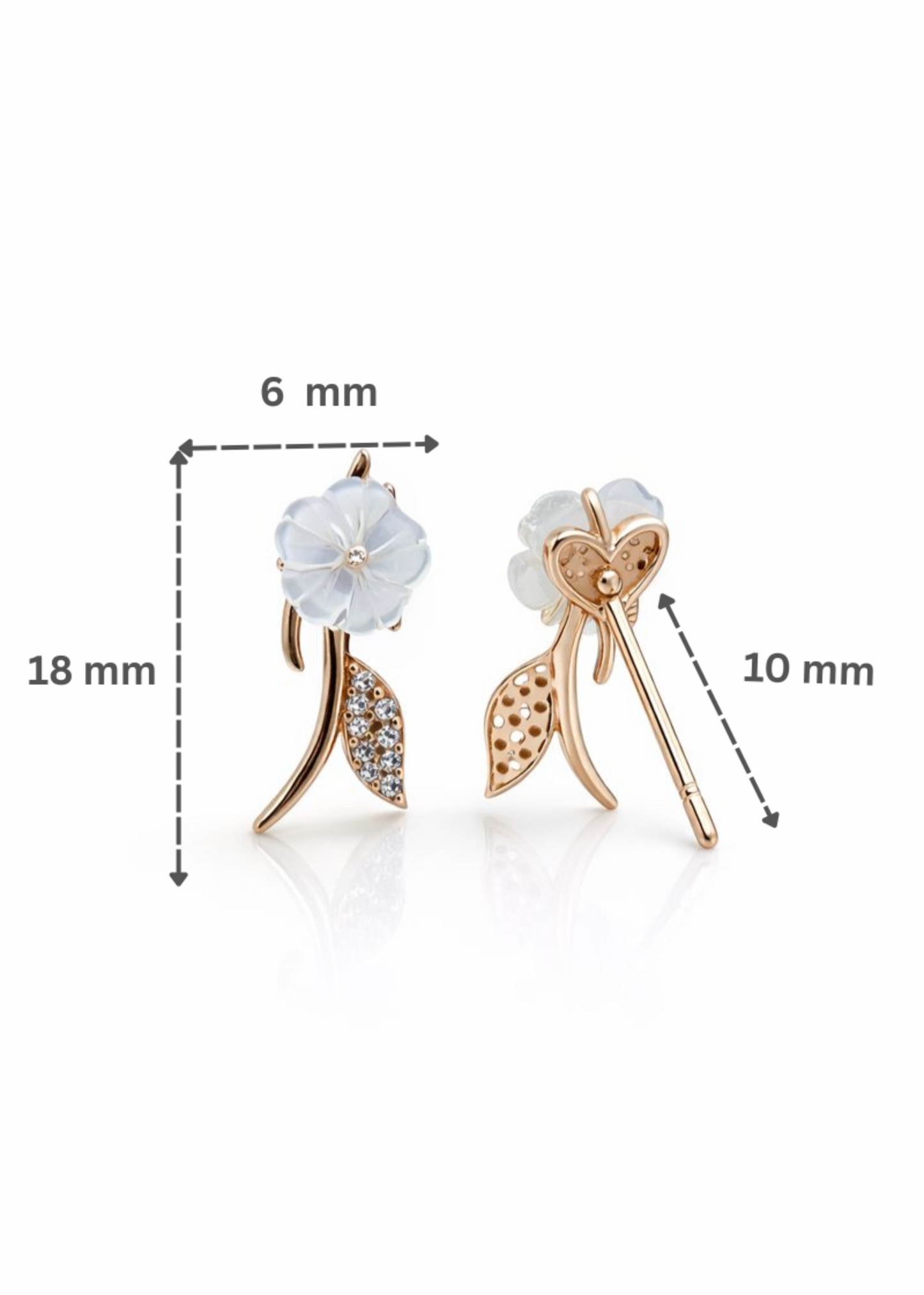 Ivory Petal-925 Sterling Silver