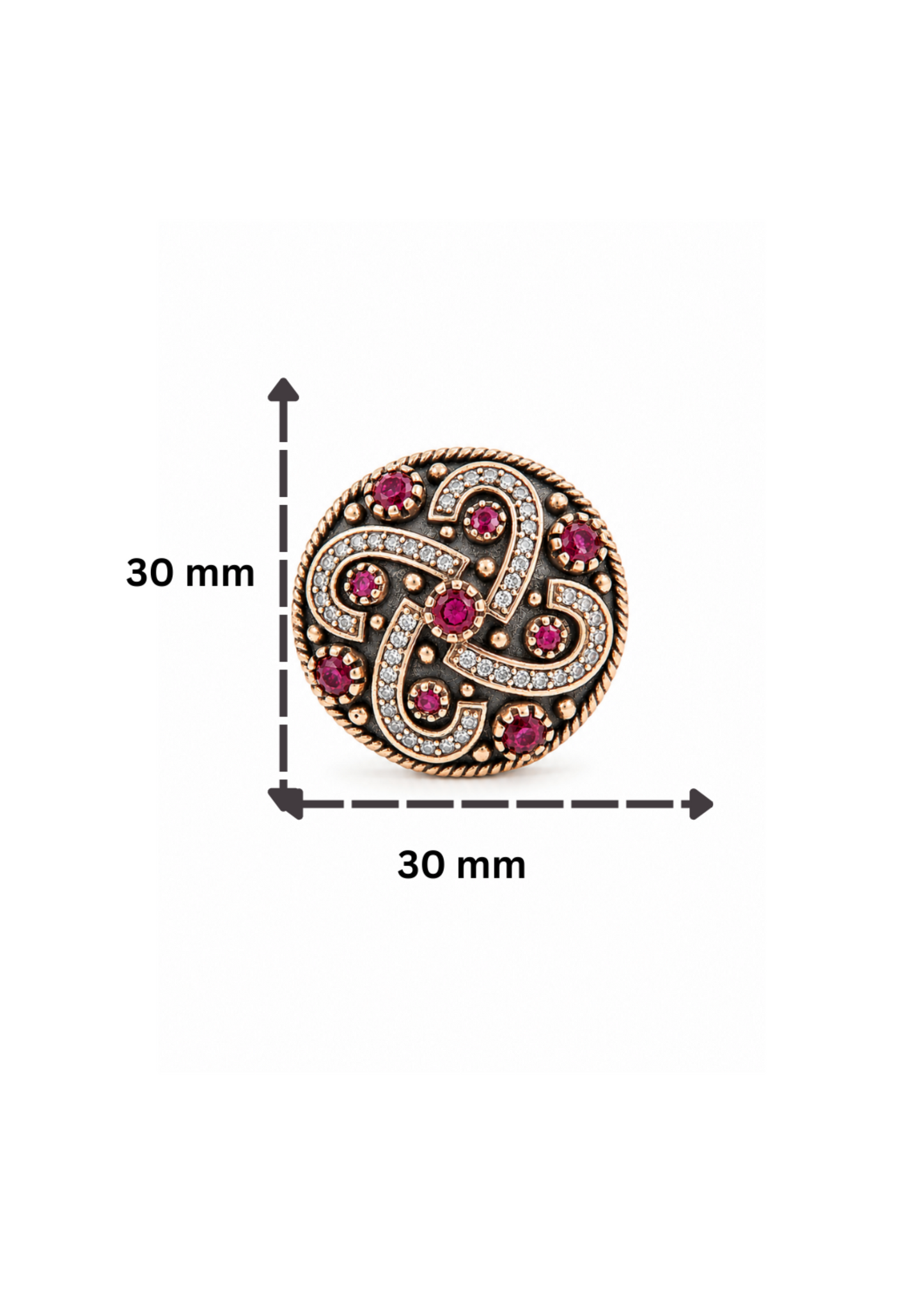Ruby Ottoman-925 Sterling Silver