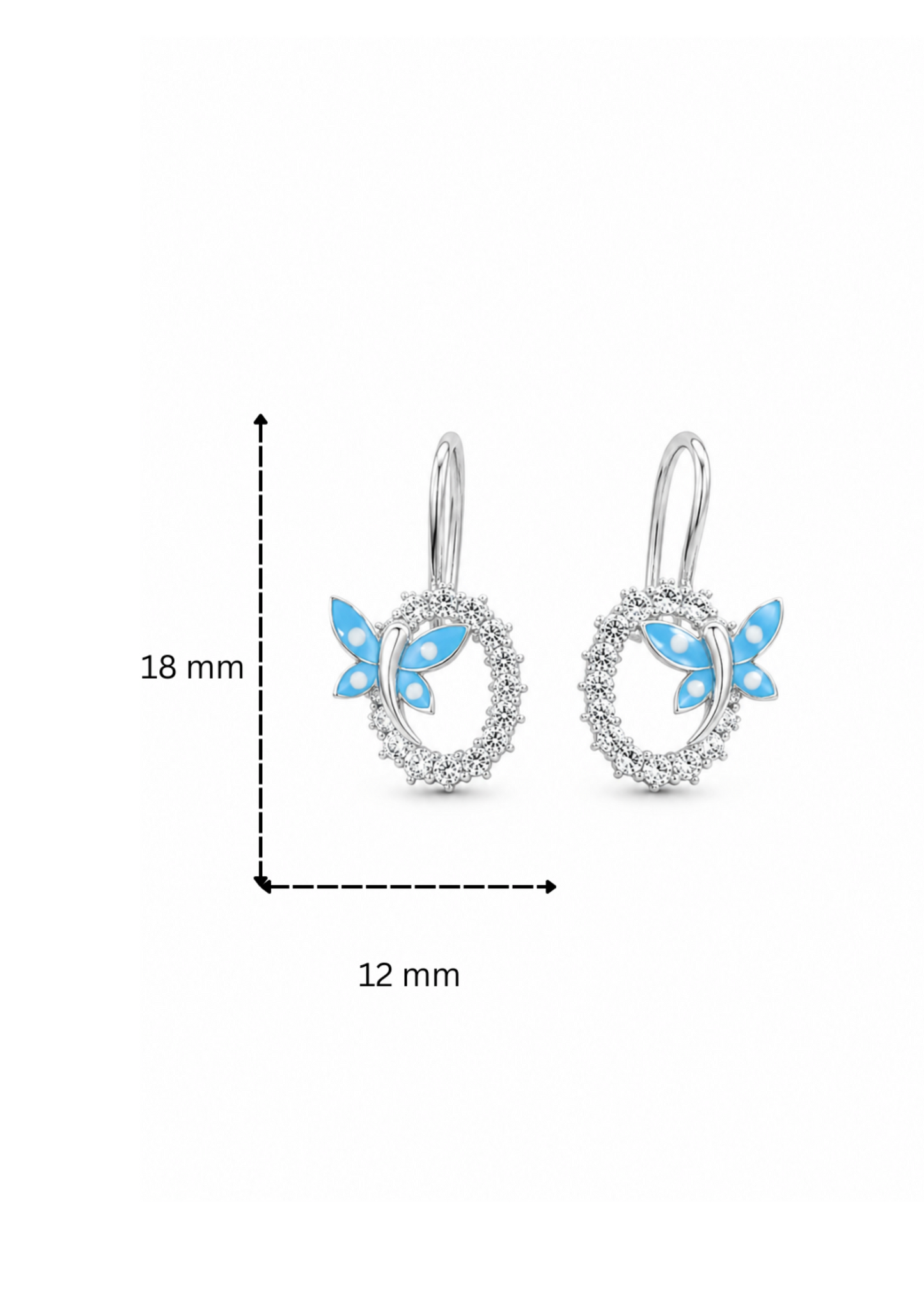 Aqua Butterfly-925 Sterling Silver