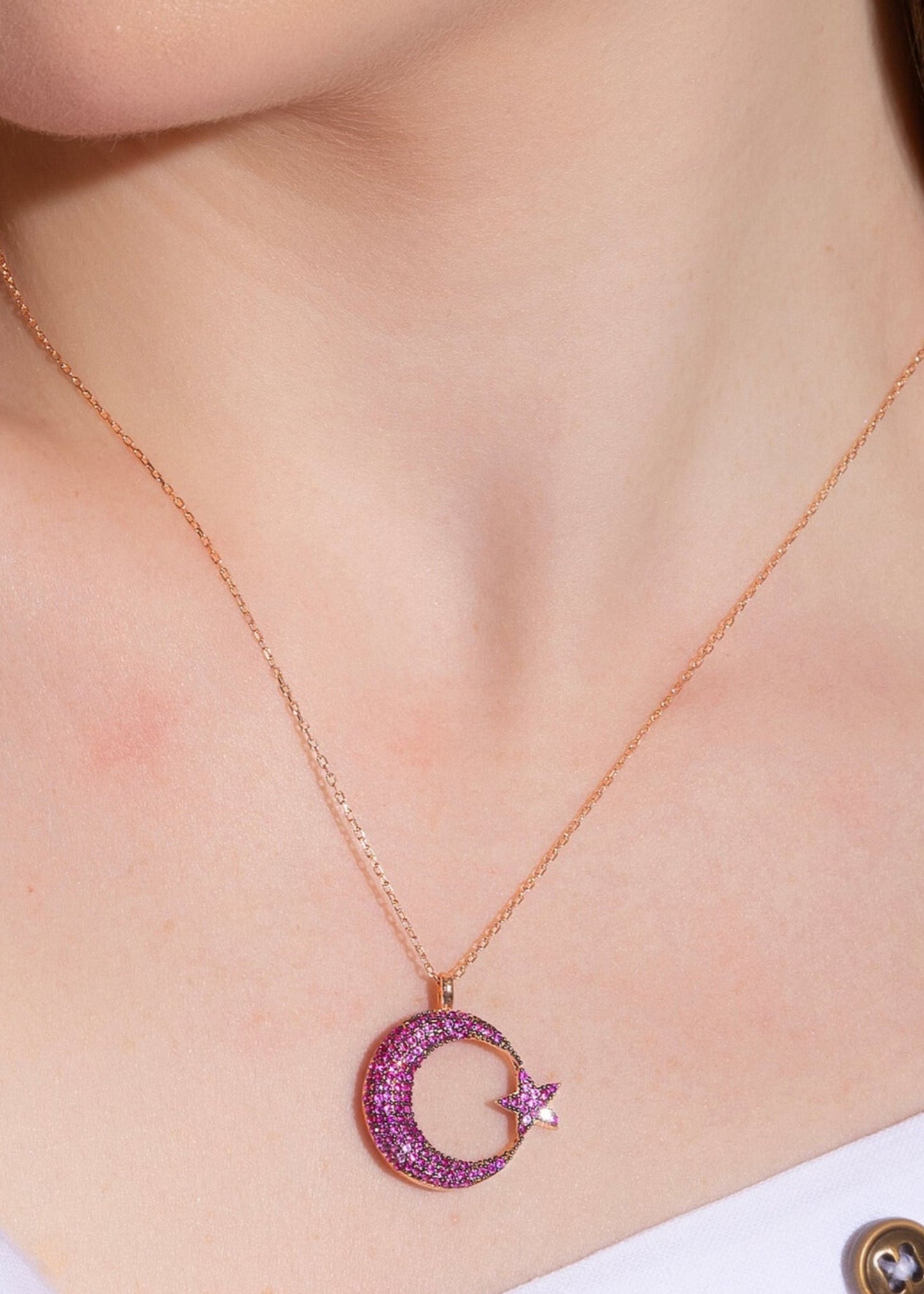 Crescent Glow- 925 sterling silver