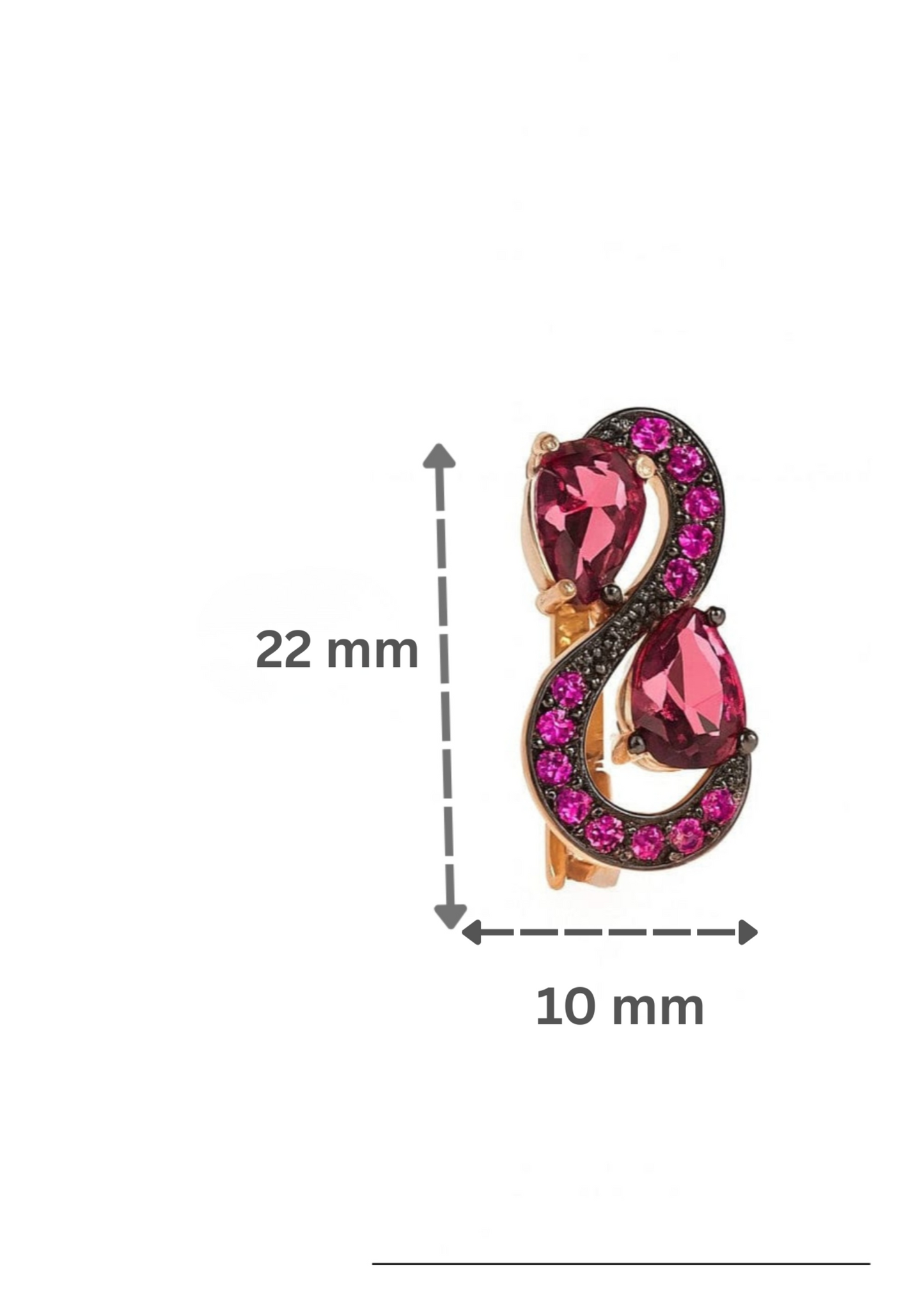 Ruby Infinity- 925 Sterling Silver