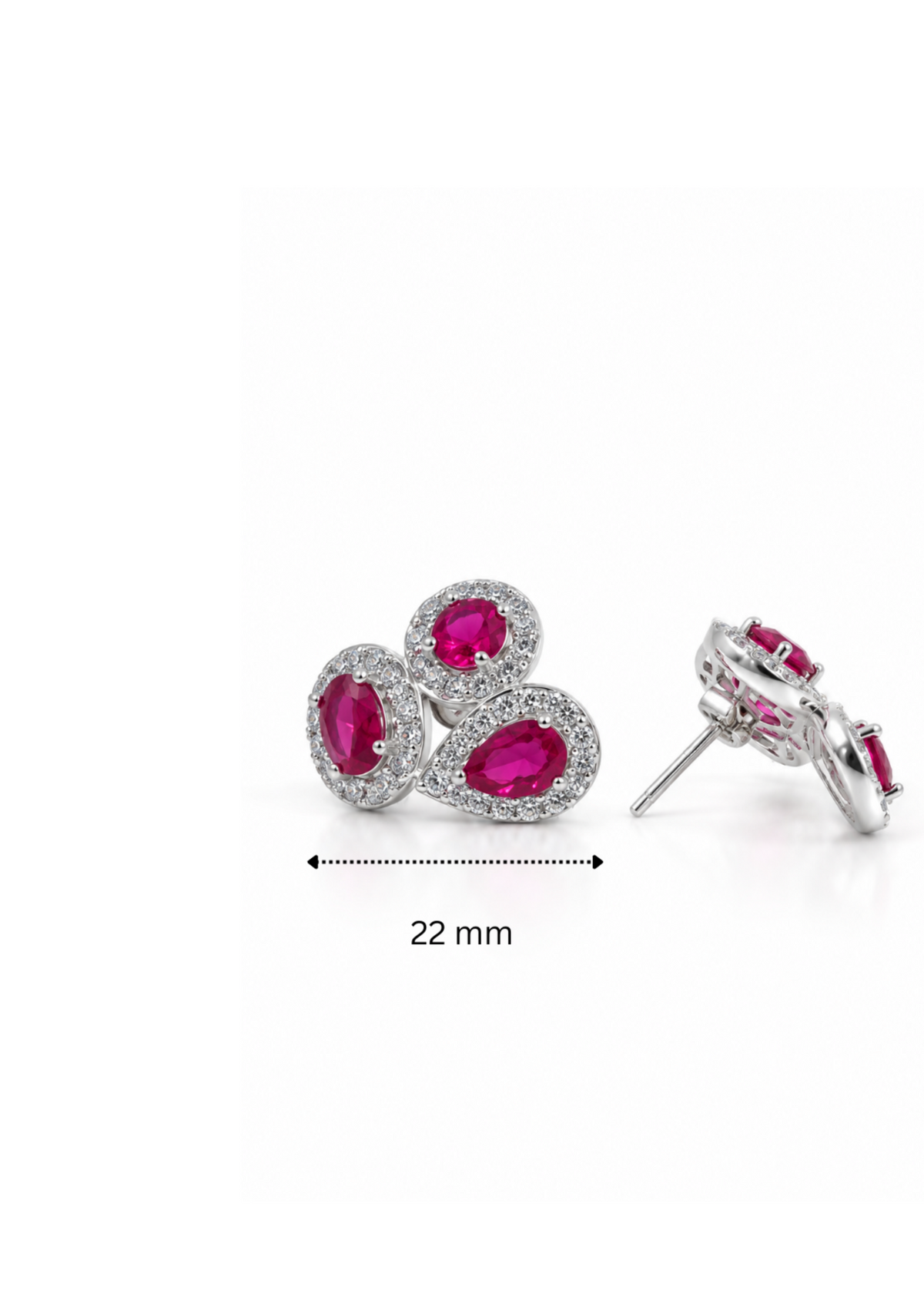 Crimson Trio-925 Sterling Silver