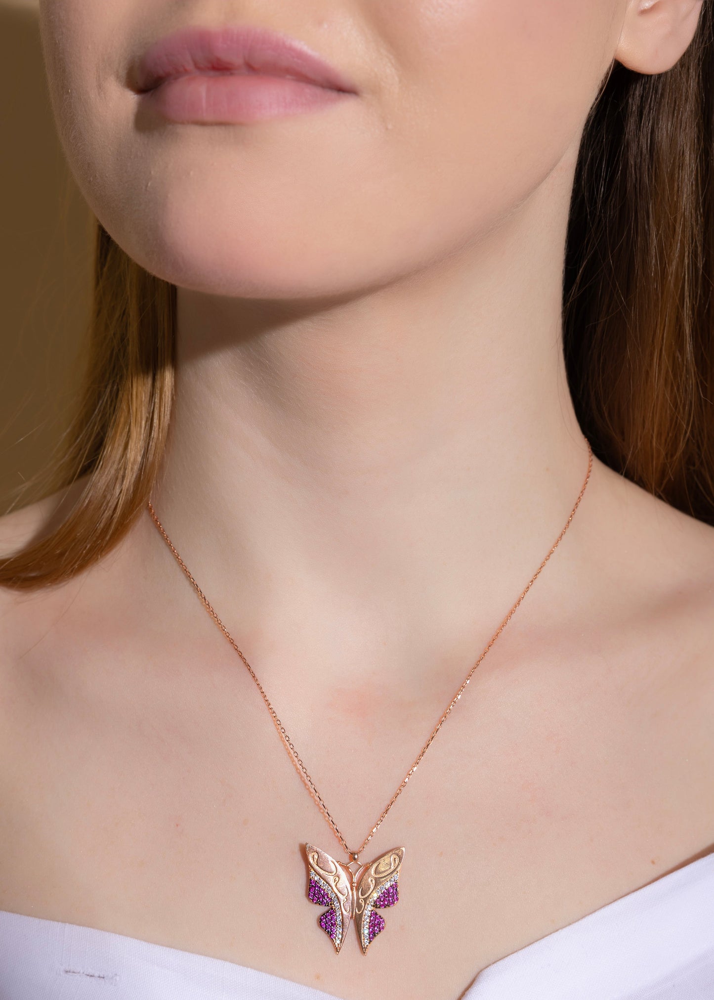 Crimson Butterfly– 925 Sterling Silver