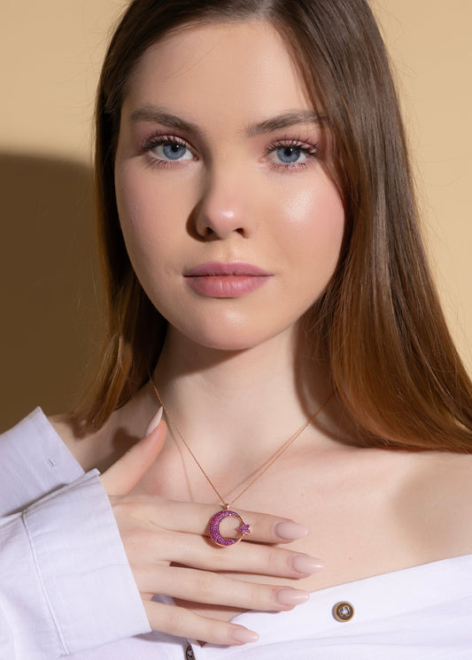 Crescent Glow- 925 sterling silver