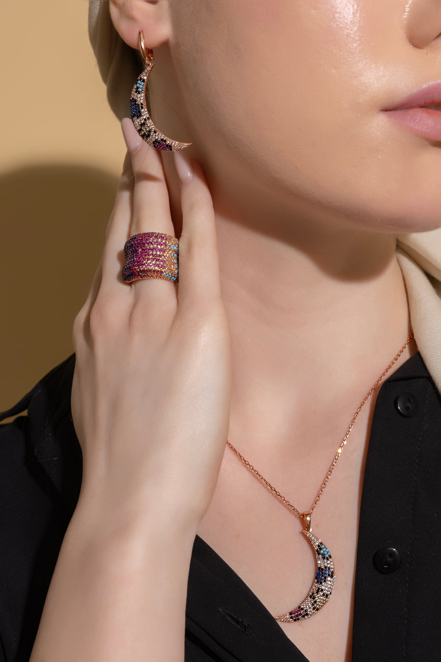 Rainbow Cocktail– 925 Sterling Silver