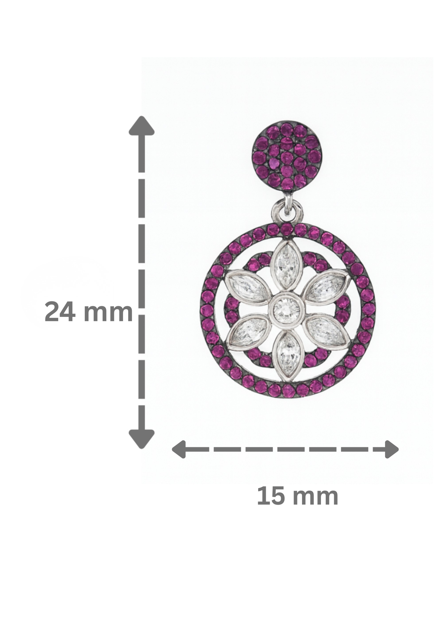 Ruby Bloom-925 Sterling Silver