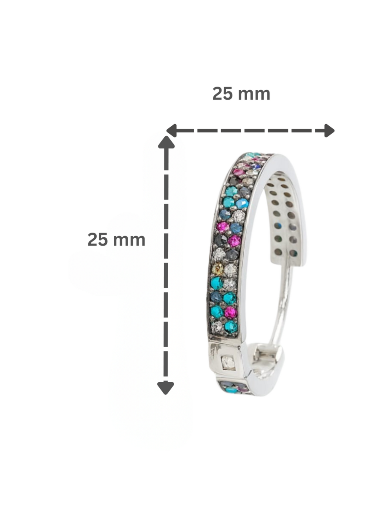 Mirage Hoops-925 Sterling Silver