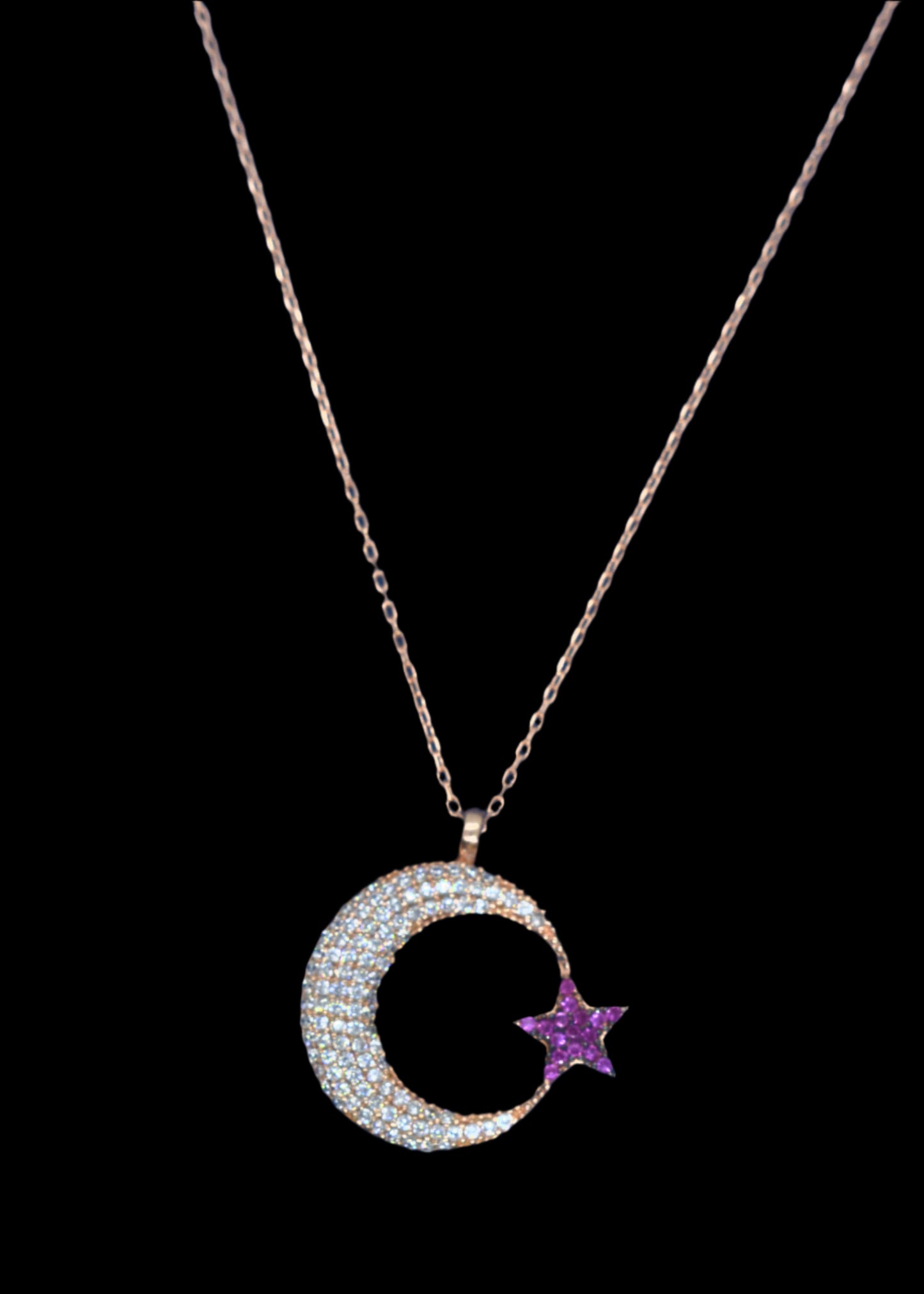 Crescent Glow- 925 sterling silver