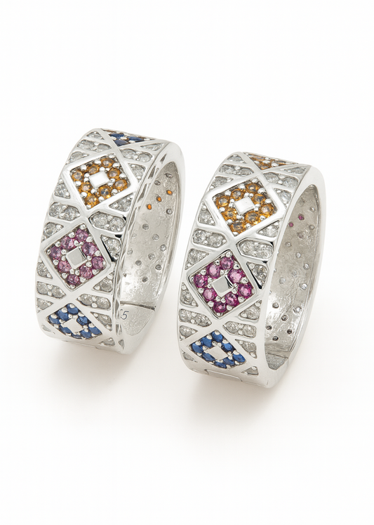 Aurora Mosaic-925 Sterling Silver