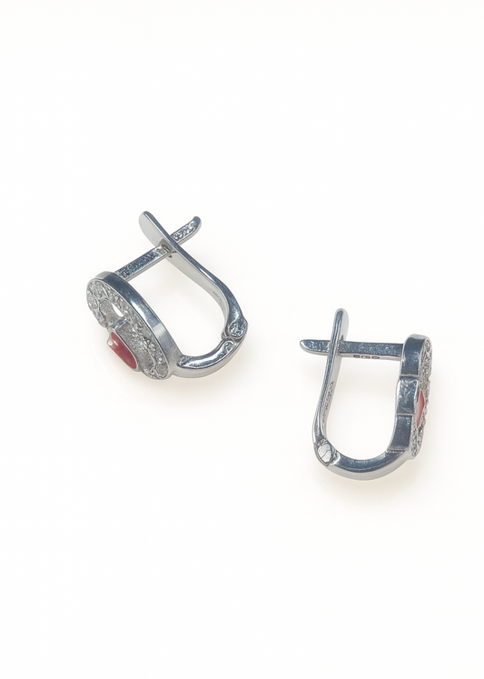 Amor Mini Hoops-925 Sterling Silver