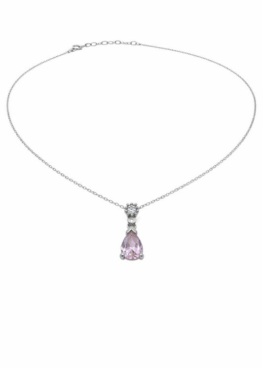 Blush Teardrop- 925 Sterlıng Sılver