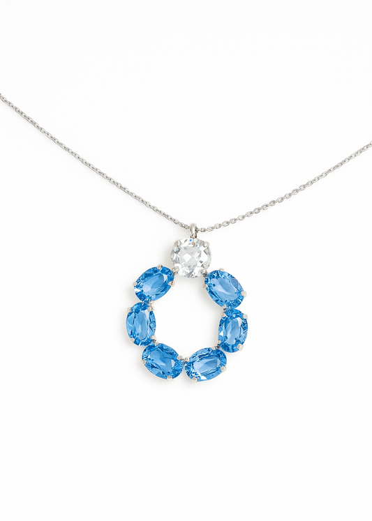 Azure Radiance Swarovski-925 Sterling Silver