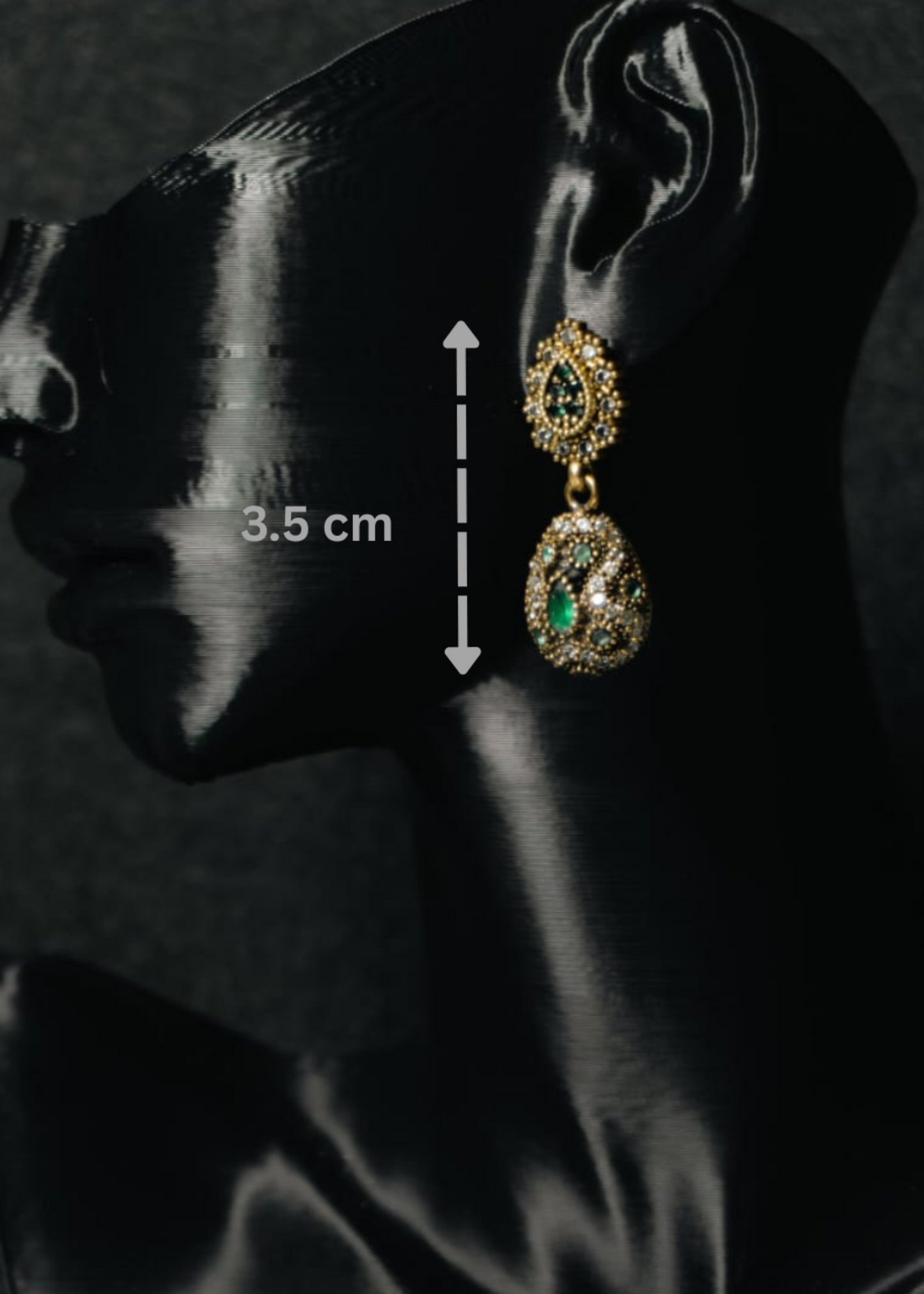 Emerald Drop- 925 Sterling Silver