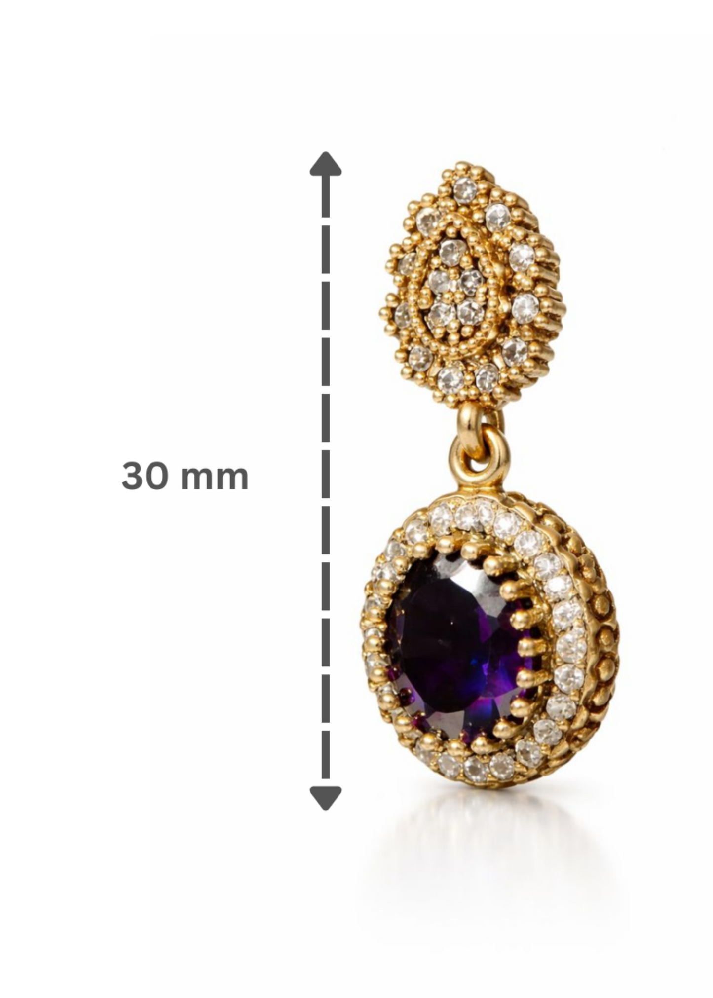 Amethyst Drops- 925 Sterling Silver