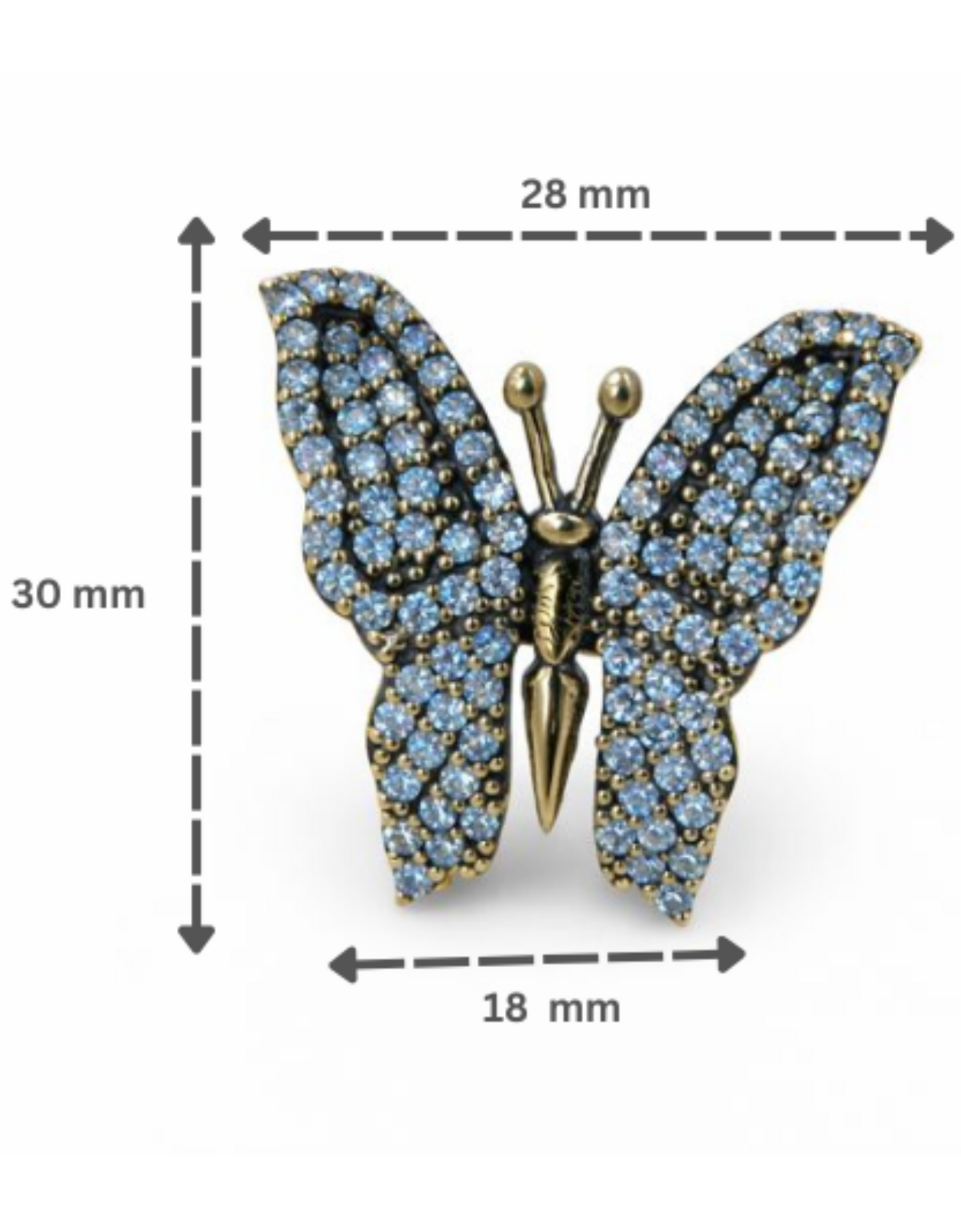 Crystal Monarch-925 Sterlıng Sılver