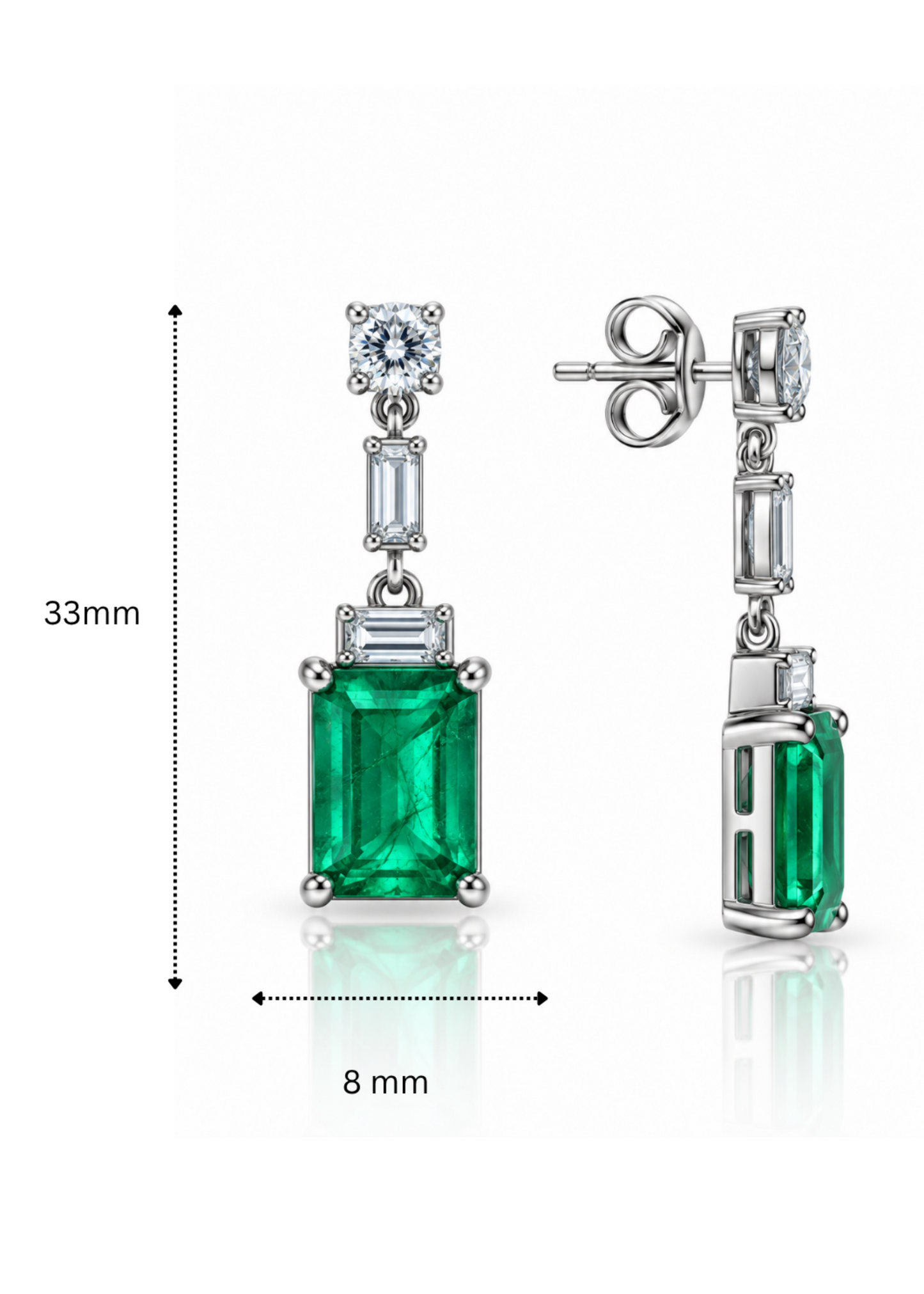 Émeraude -925 Sterling Silver