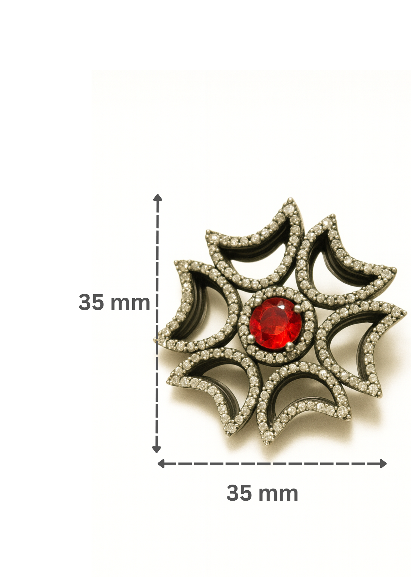 Scarlet Starburst-925 Sterling Silver