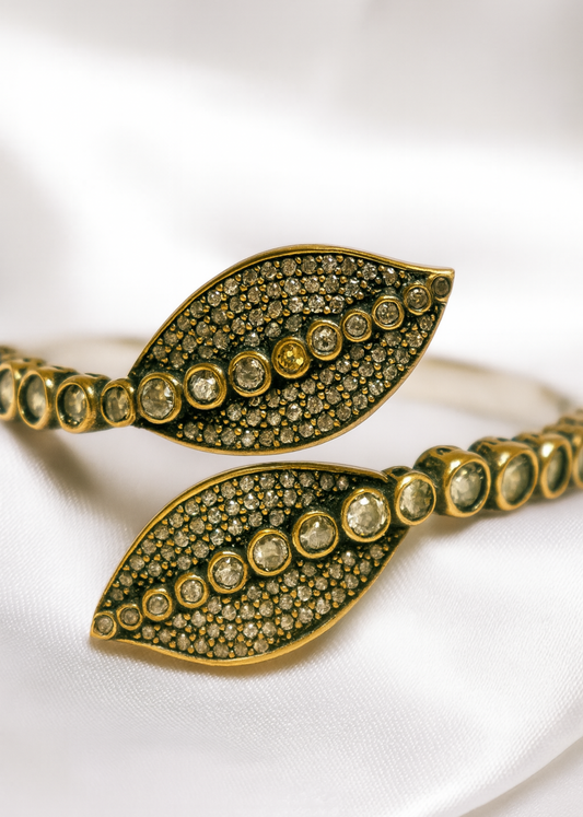 Golden Leaf-925 Sterling Silver