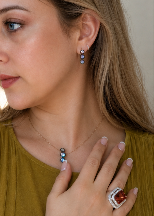 Triple Halo-925 Sterling Silver