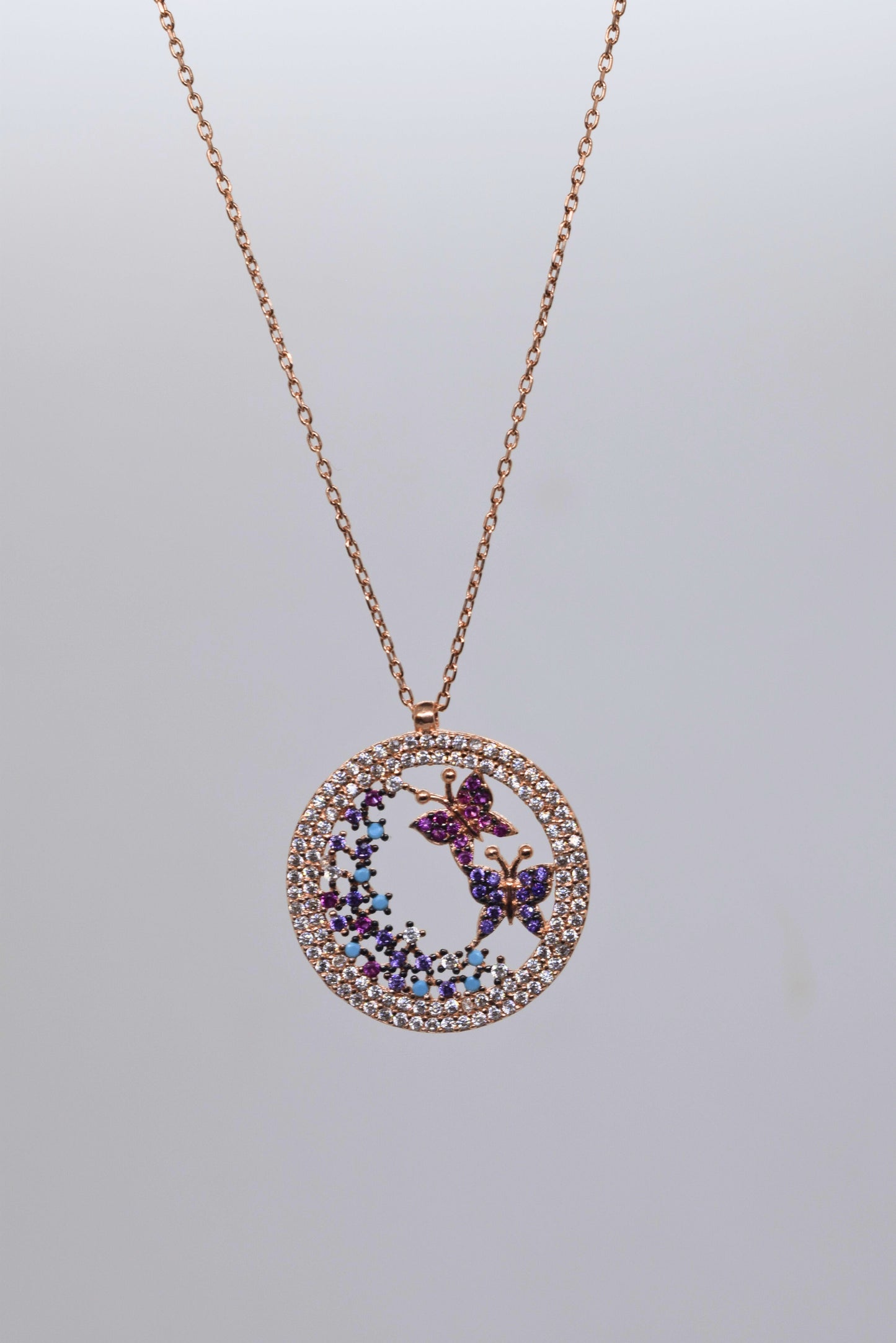 Butterfly Halo -925 Sterling Silver