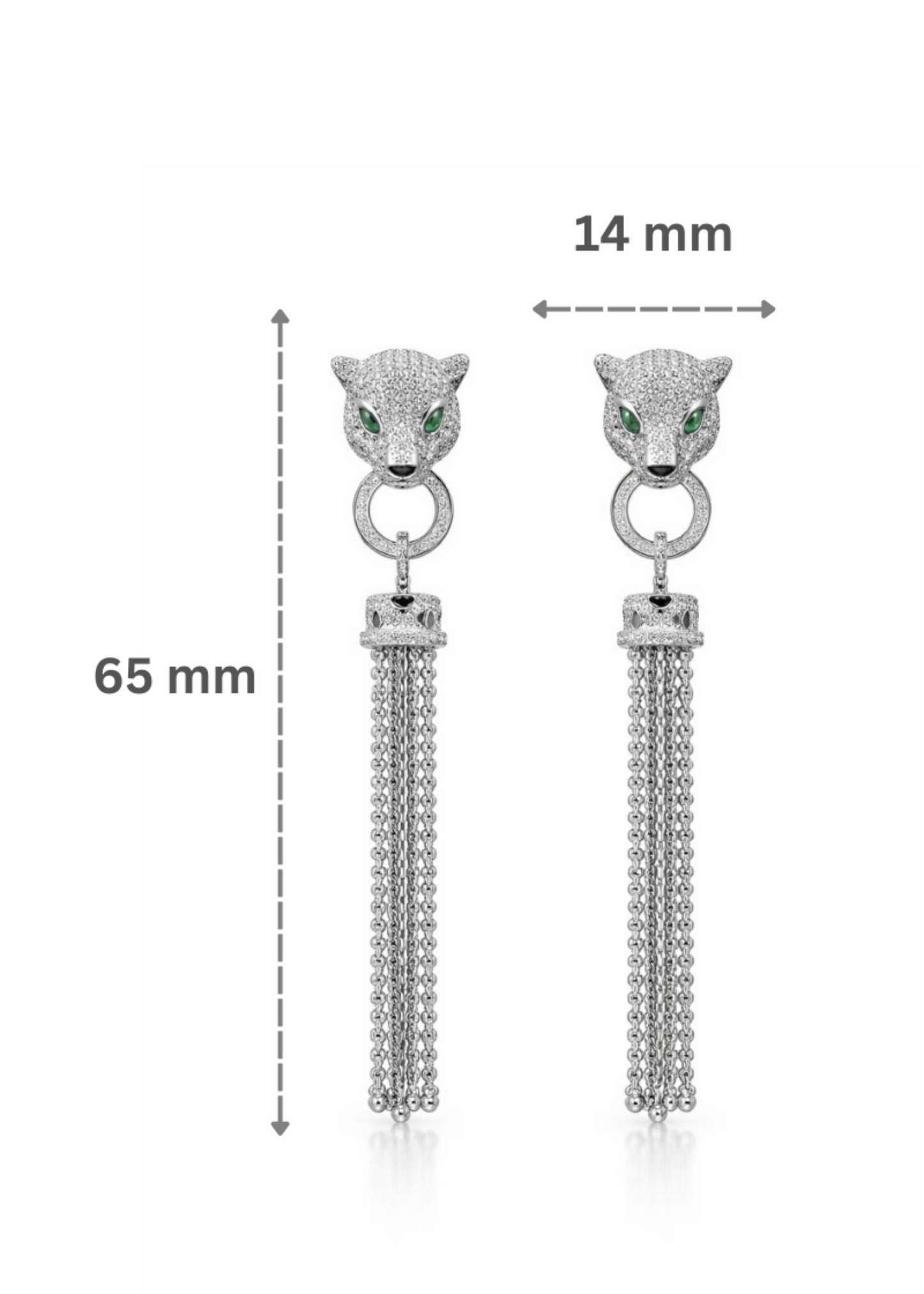 Panther Tassel-925 Sterling Silver