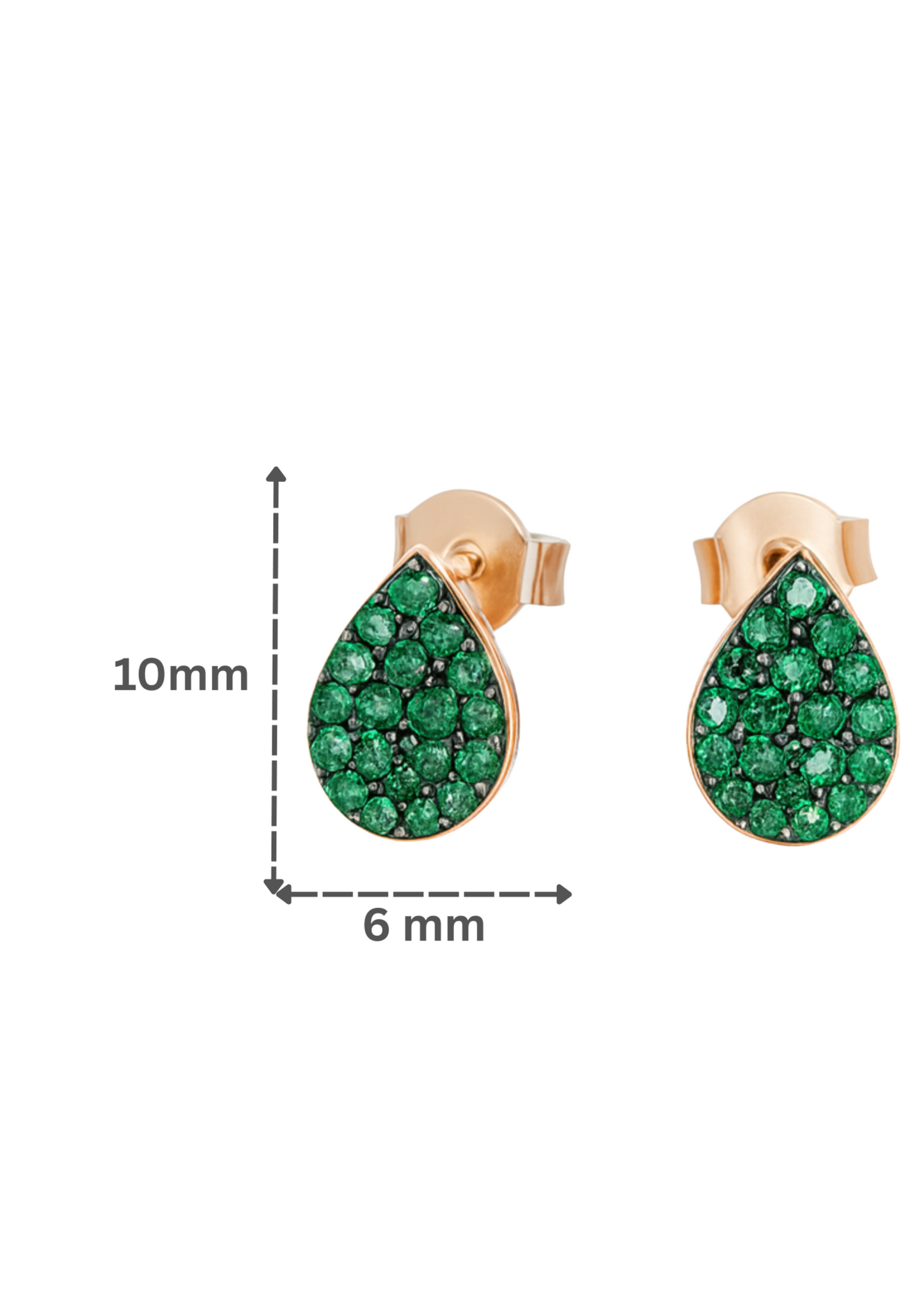 Emerald Drop-925 Sterling Silver