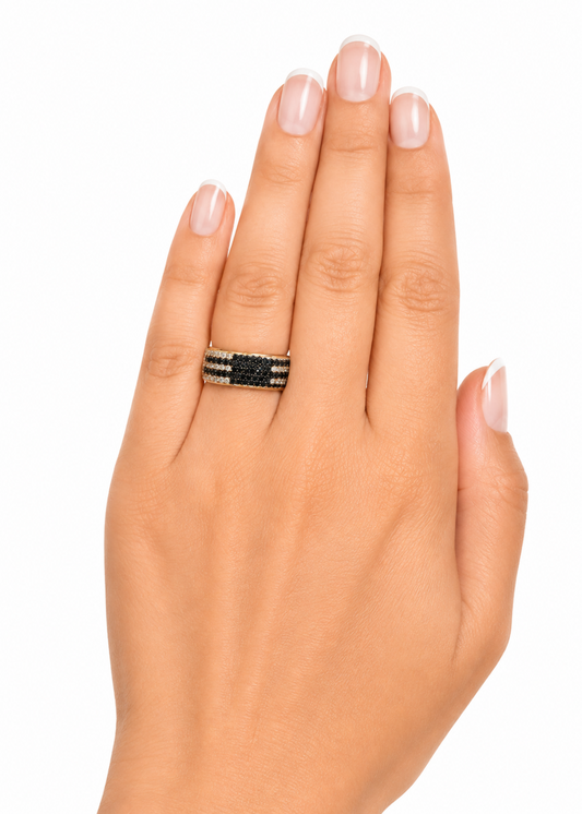 Noir Champagne-925 Sterling Silver