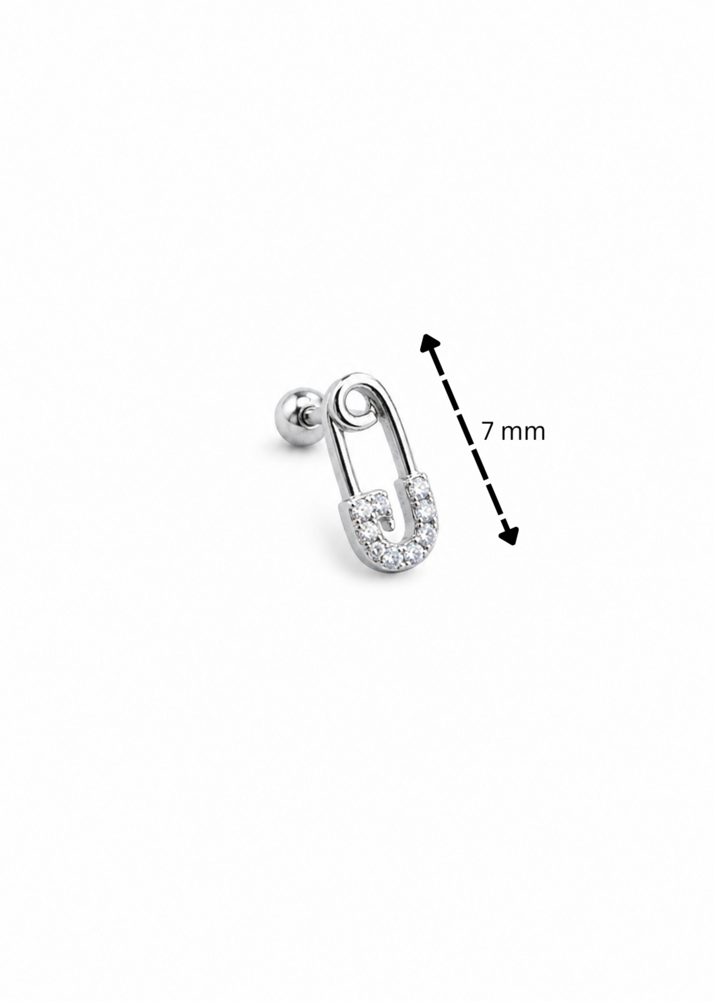 Crystal Pin-925 sterling silver
