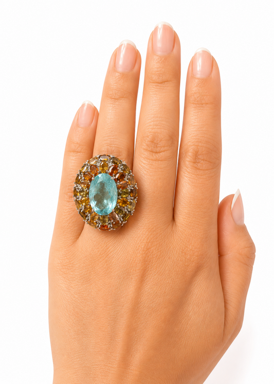 Celestia Sapphire -925 Sterling Silver