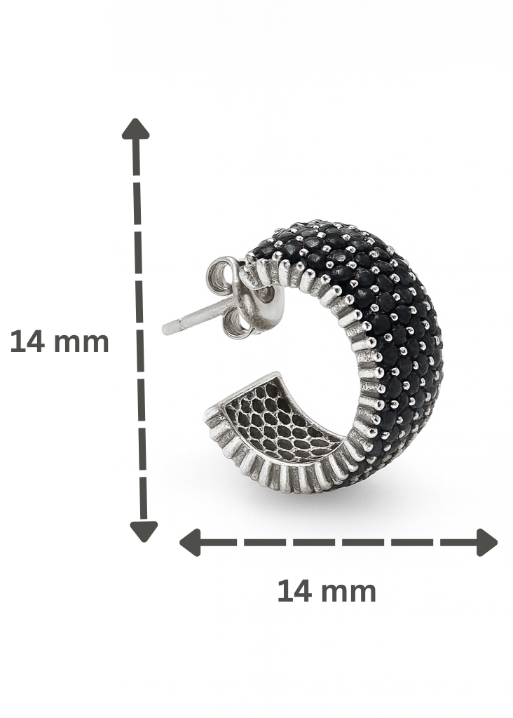 Midnight Halo-925 Sterling Silver