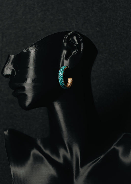 Aqua Bloom-925 Sterling Silver