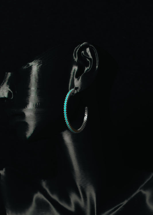 Turquoise Noir-925 Sterling Silver