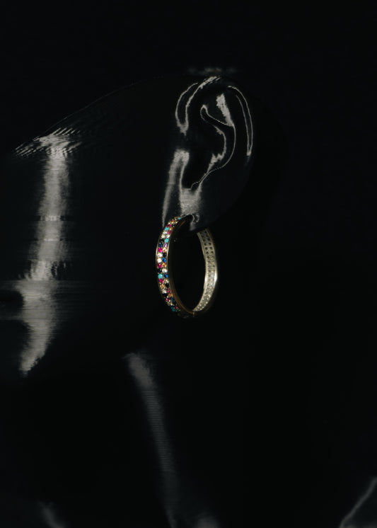 Mirage Hoops-925 Sterling Silver