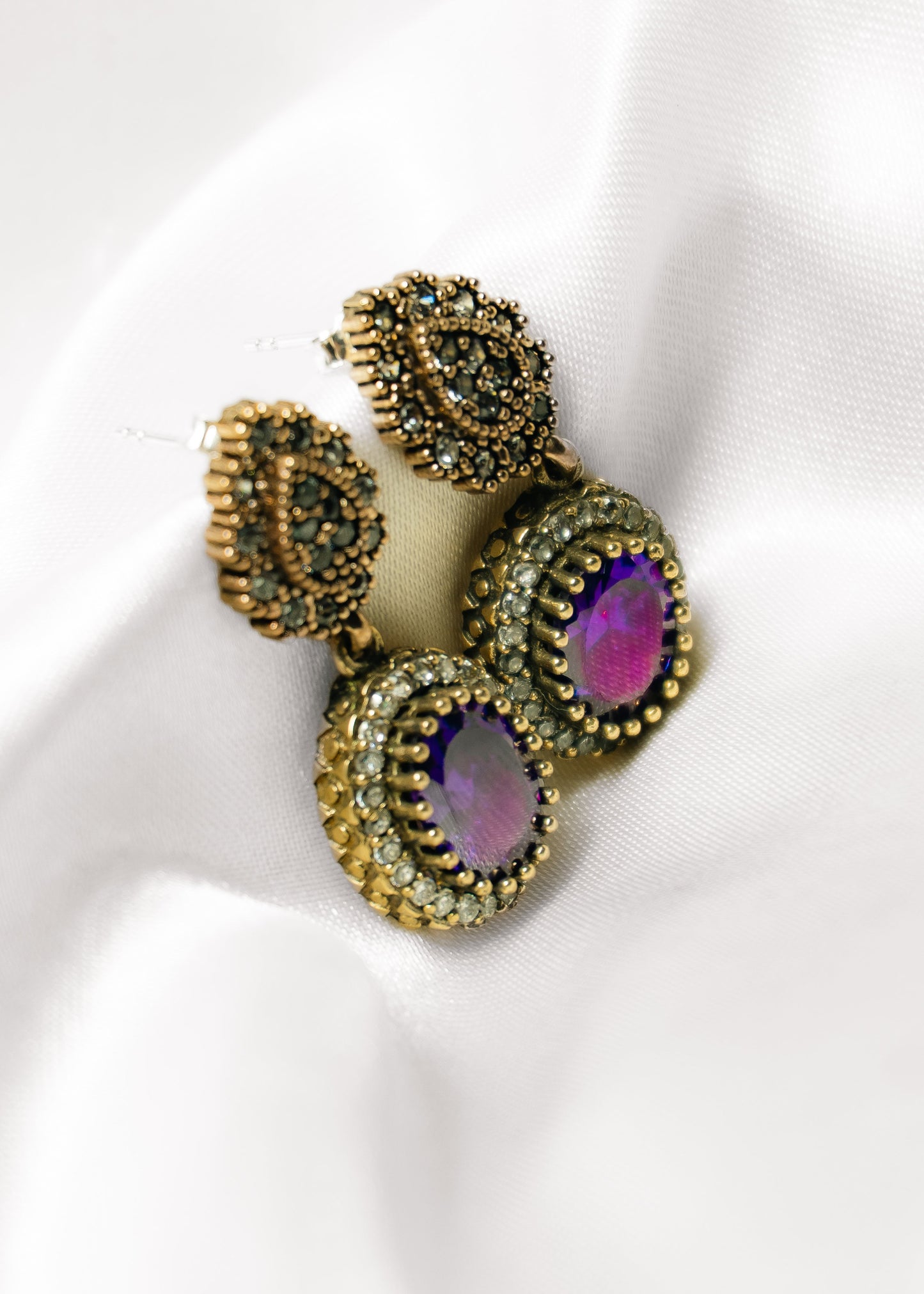 Amethyst Drops- 925 Sterling Silver