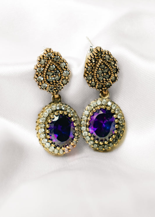 Amethyst Drops- 925 Sterling Silver