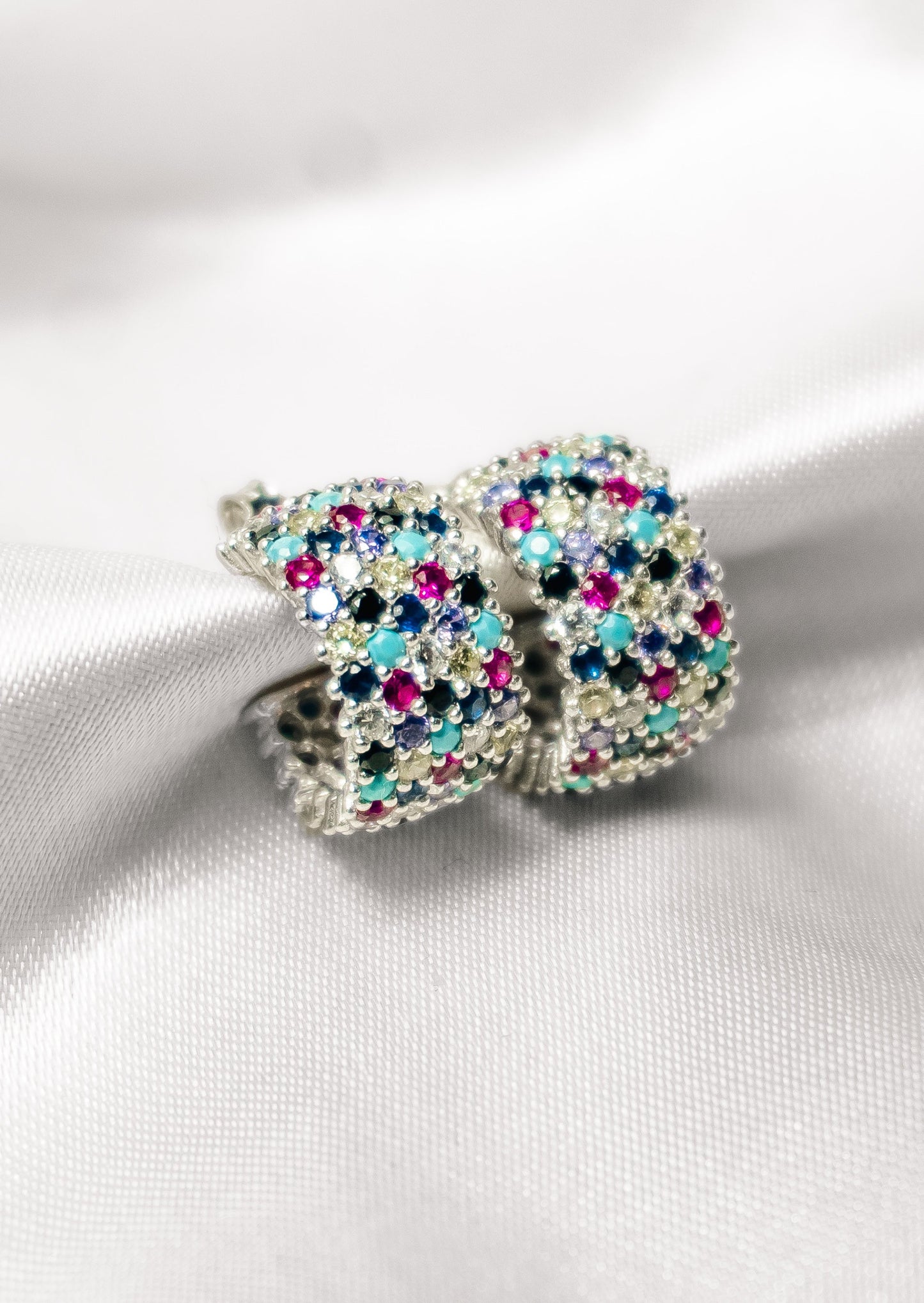 Charm Hoops- 925 Sterling Silver