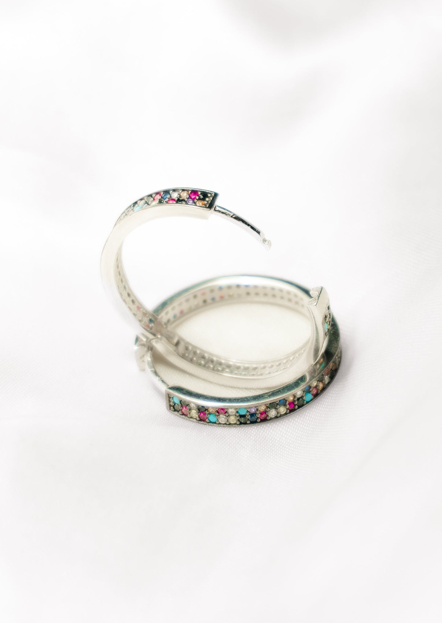 Mirage Hoops-925 Sterling Silver
