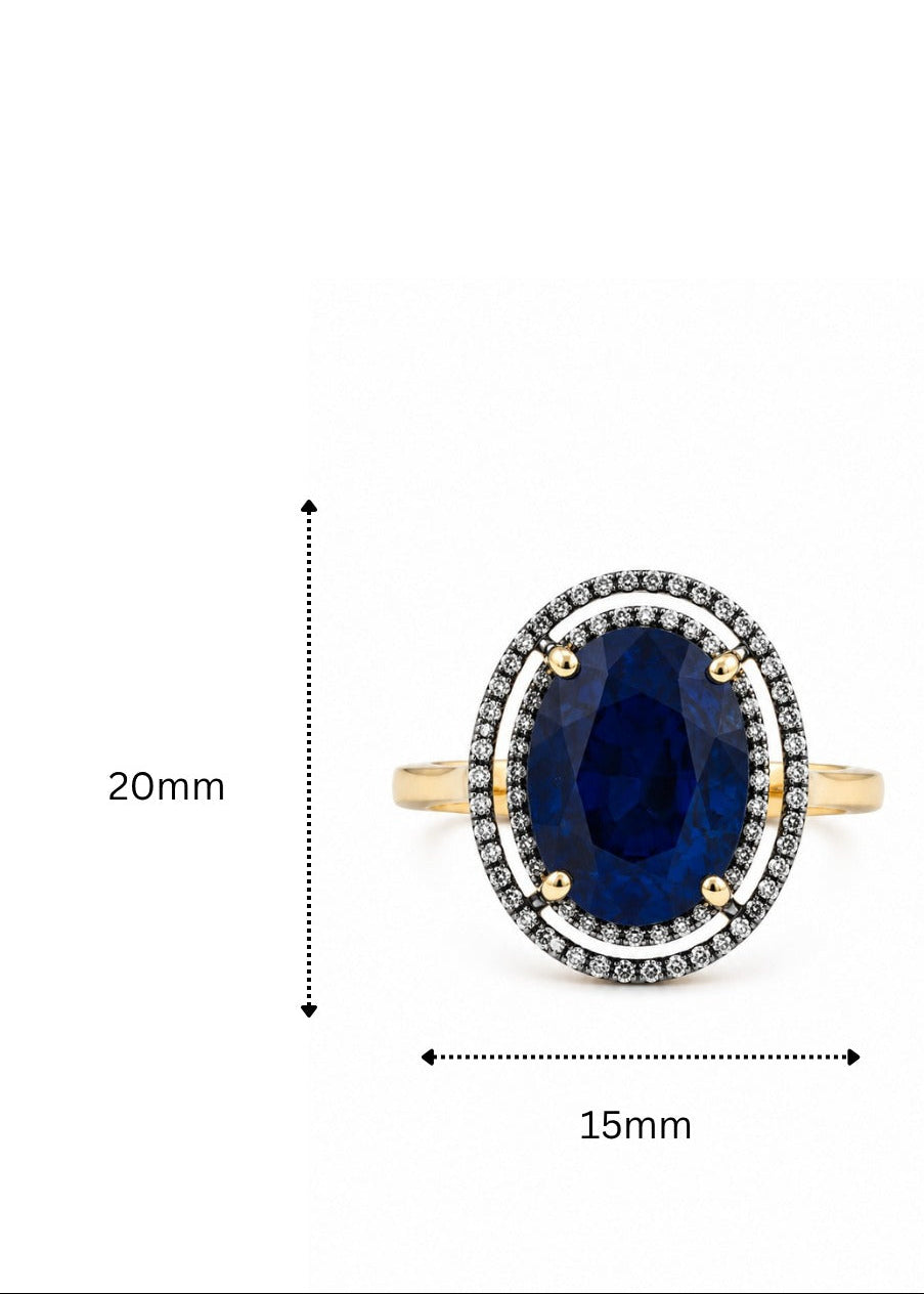 Azurea Sapphire-925 Sterling Silver
