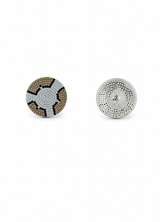 Leopard Disc-925 Sterling Silver