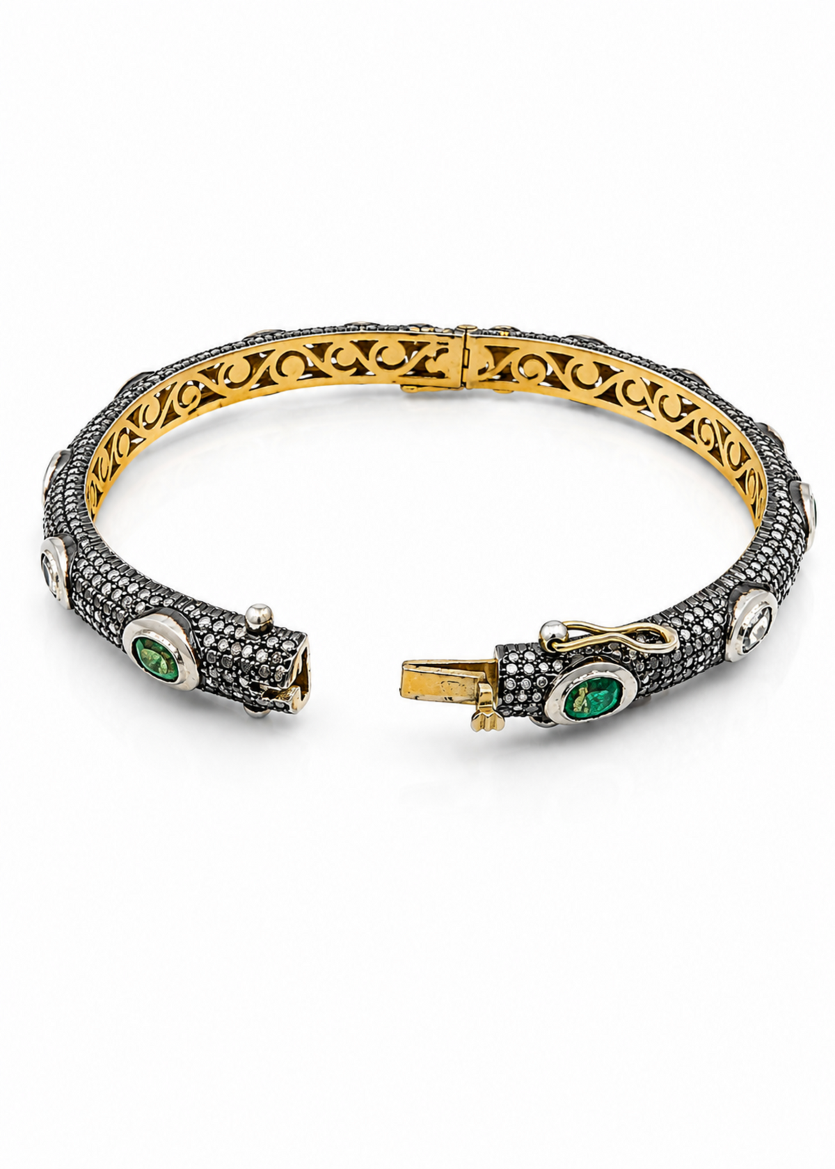Emerald Polki-925 Sterling Silver