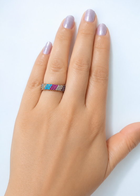 Rainbow Eternity-925 Sterling Silver