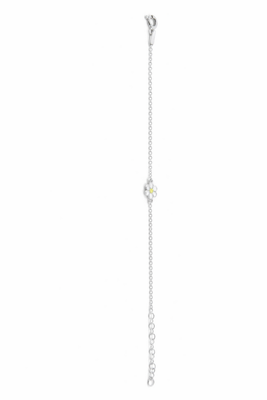 Daisy Flower Bracelet – 925 Sterling Silver