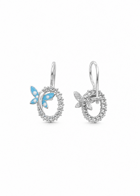 Aqua Butterfly-925 Sterling Silver