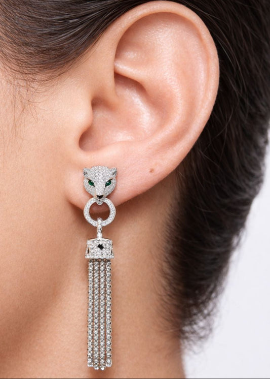 Panther Tassel-925 Sterling Silver